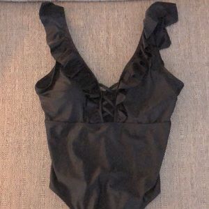 SHEIN one piece black bathing suit